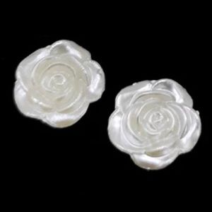 🆕 Ivory Color Rose Stud Earrings